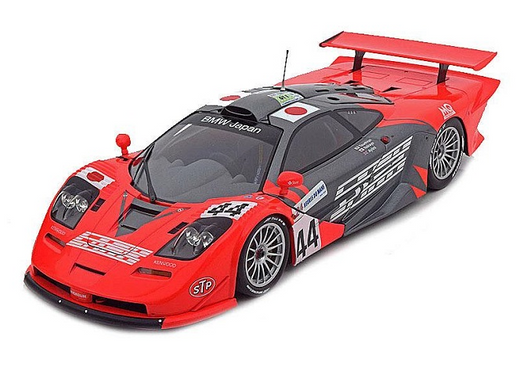 Збірна модель автомобіля McLaren F1 GTR 1997 LE MANS-24H # 44 (Overseas Edition) | 1:24 Aoshima 0075