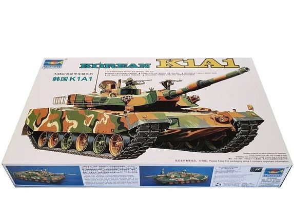 Збірна модель 1/35 корейський танк K1A1 Trumpeter 00331