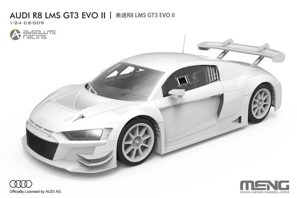 Збірна модель 1/24 автомобіль Audi R8 LMS GT3 EVO II Absolute Racing Meng CS-009