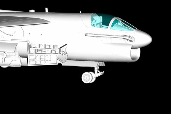 Assembled model 1/72 A-7H Corsair II Hobby Boss 87206