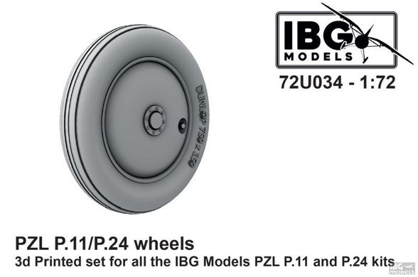 Збірна модель 1/72 3D Printed Set PZL P.11/P.24 - Wheels IBG Models 72U034, Немає в наявності