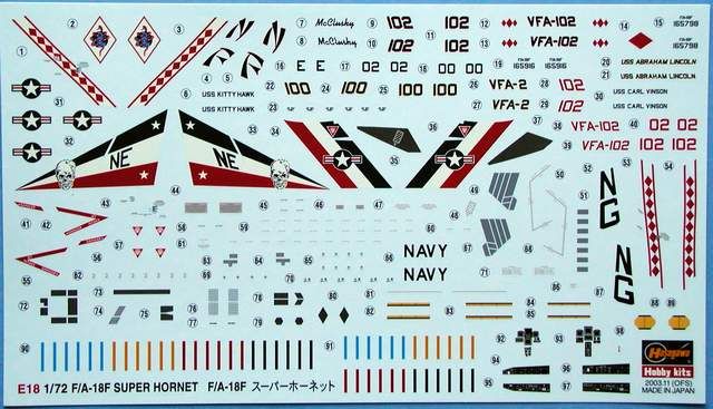 Збірна модель 1/72 літака F/A-18F Super Hornet Hasegawa 00548