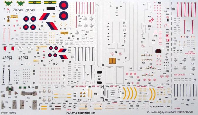Стартовый набор 1/72 для моделизма самолета Tornado GR.1 RAF Revell 64619