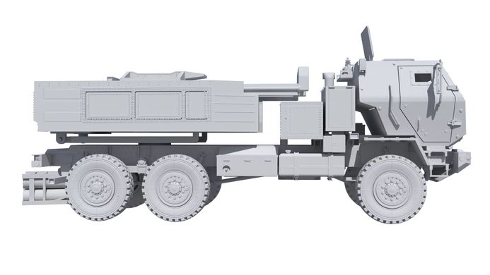Збірна модель 1/72 з смоли 3D друк артилерійський ракетний комплекс Himars M-142 BOX24 72-023