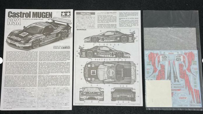 Збірна модель 1/24 автомобіль Castrol Mugen NSX Tamiya 24202