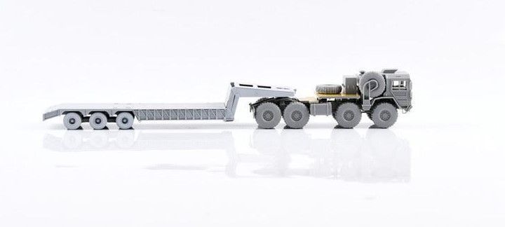 Assembled model 1:72 truck M1014 8X8 HIGH-Mobility Off-Road Truck + M870A1 Semi-Trailer Model Collect UA72341