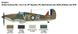 Assembled model 1/48 fighter plane Hurricane Mk.I Italeri 2802