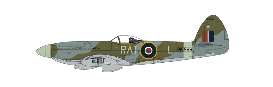 Збірна модель 1/72 літак Supermarine Spitfire F.22 Airfix A02033A