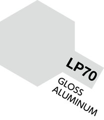 Нітро фарба LP70 Глянцевий Алюміній (Gloss Aluminium) Tamiya 82170