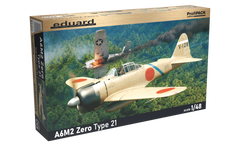 Збірна модель 1/48 літак Mitsubishi A6M2 Zero Type 21 ProfiPACK Edition Eduard 82212