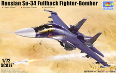 Assembled model airplane 1/72 Su-34 Fullback fighter-bomber Trumpeter 01652
