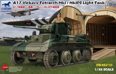 Збірна модель 1/35 легкий танк A17 Vickers Tetrarch MkI/MkICS Bronco CB35210