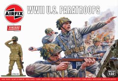 Assembled model 1/32 figure US paratroopers WWII Airfix A02711V