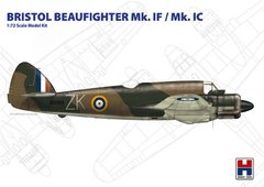 Prefab model 1/72 propeller plane Bristol Beaufighter Mk.IF / Mk.IC Hobby 2000 72002