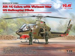 Збірна модель 1/32 AH-1G Cobra з американськими пілотами (війна у В'єтнамі) ICM 32062