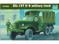 Збірна модель 1/35 військова вантажівка ZIL-157 6X6 military truck Trumpeter 01001