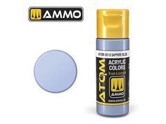 Acrylic paint ATOM Sapphire Blue Ammo Mig 20118