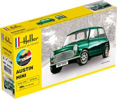Сборная модель 1/43 автомобиль Austin Mini Стартовый набор Heller 56153
