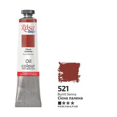 Oil paint, burnt sienna (521), 45 ml, ROSA Studio