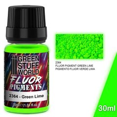 Флуоресцентные пигменты с интенсивными цветами FLUOR VERDE LIMA Green Stuff World 2364