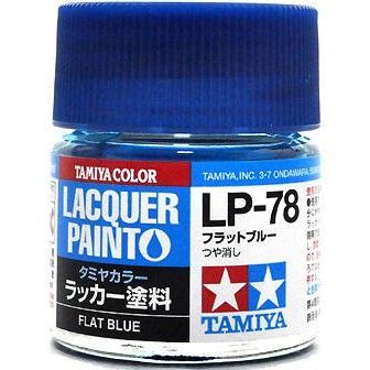 Нітро фарба LP78 Синій матовий (Flat Blue), 10 мл. Tamiya 82178