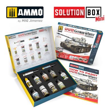 Набір рішень Як фарбувати німецьку зимову техніку Другої світової війни (WWII German Winter Vehicles) Ammo Mig 7901