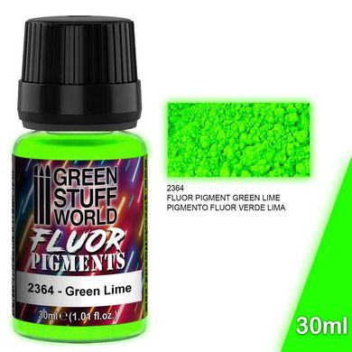 Флуоресцентні пігменти з інтенсивними кольорами FLUOR VERDE LIMA Green Stuff World 2364