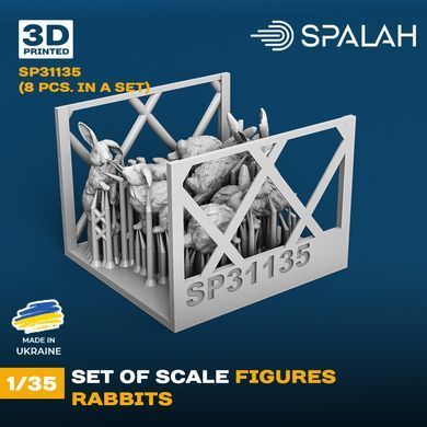 Set of figures 1:35 rabbits SPALAH 31135