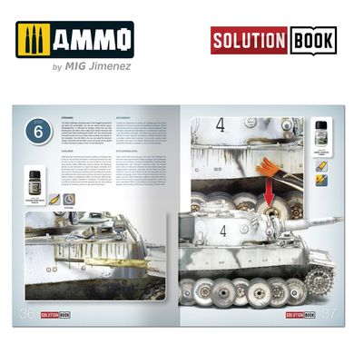 Набор решений Как красить германскую зимнюю технику Второй мировой войны (WWII German Winter Vehicles) Ammo Mig 7901