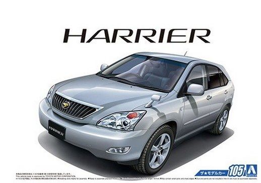 Сборная модель 1/24 автомобиля Toyota GSU30W Harrier 350G Premium L Package '06 Aoshima 05707