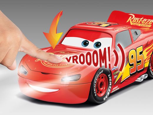 Модель швидкої збірки автомобіль Lightning McQueen – Disney Cars car with light&sound Revell 00920