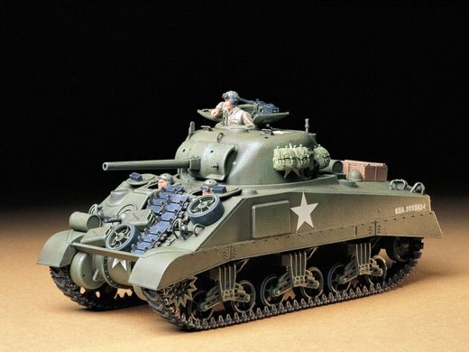 Сборная модель 1/35 ранняя модель американского танка M4 Sherman Tamiya 35190