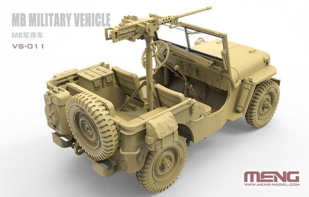 Assembled model 1:35 US military SUV Jeep Willys MB Meng Model VS-011