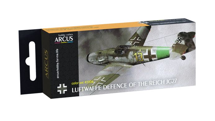 Luftwaffe Defense of The Reich JG27 Arcus 2004 enamel paint set