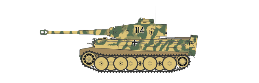 Збірна модель 1/35 німецький танк Тигр-1 Рання версія - Операція Цитадель Tiger-1 Airfix A1354