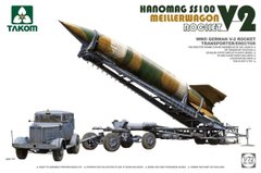 Збірна модель 1/72 балістична ракета Фау-2 з транспортером WWII German V-2 R 1/72 Takom 5001