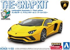 Збірна модель 1/32 автомобіль Snap Kit Lamborghini Aventador S Pearl Yellow Aoshima 06346