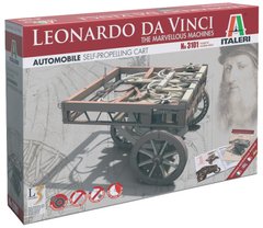 Збірна модель найцікавіший проект Леонардо да Вінчі САМОХІДНИЙ ВІЗОК Italeri 3101