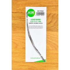 Lead Wire - Flat 0.3 x 1 x 140 mm (10 pcs.) Art Scale Kit ASK-200-T0068, In stock