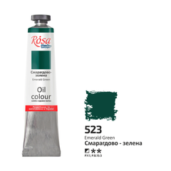Oil paint, Emerald green (523), 45 ml, ROSA Studio