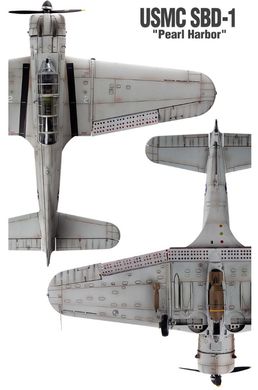 Збірна модель 1/48 літак USMC SBD-1 "Pearl Harbor" Academy 12331