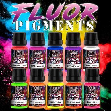 Флуоресцентні пігменти з інтенсивними кольорами FLUOR NARANJA CLARO Green Stuff World 2365