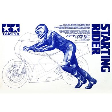 Збірна модель водій мотоцикла 1/12 Straight Rider Tamiya 14124