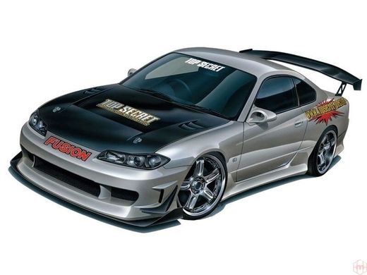 Збірна модель 1/24 автомобіля Nissan Silvia S15 TopSecret Aoshima 05874