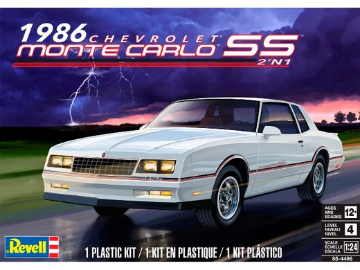 Сборная модель 1/25 автомобиль 1986 Monte Carlo SS 2'N1 Revell 85-4496