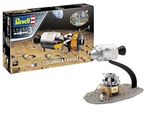Сборная модель Apollo 11 "Columbia" & "Eagle" 50th Anniversary Moon Landing Revell 03700 1:96