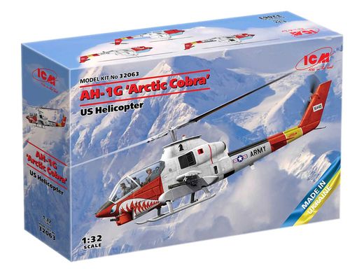 Assembled model 1/32 AH-1G "Arctic Cobra", helicopter USA ICM 32063