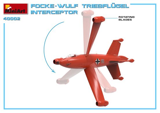 Збірна модель 1/35 Прототип перехоплювач Focke-Wulf Triebflügel MiniArt 40002