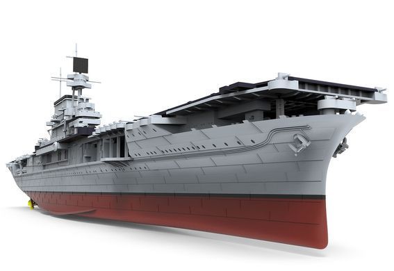 Сборная модель 1:700 авианосец USS Enterprise (CV-6) Meng PS-005