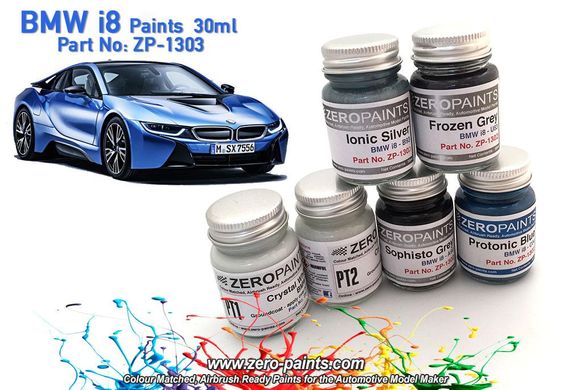 Набор красок Zero Paints BMW i8 Paints Ionic Silver 1303-IR-SIL